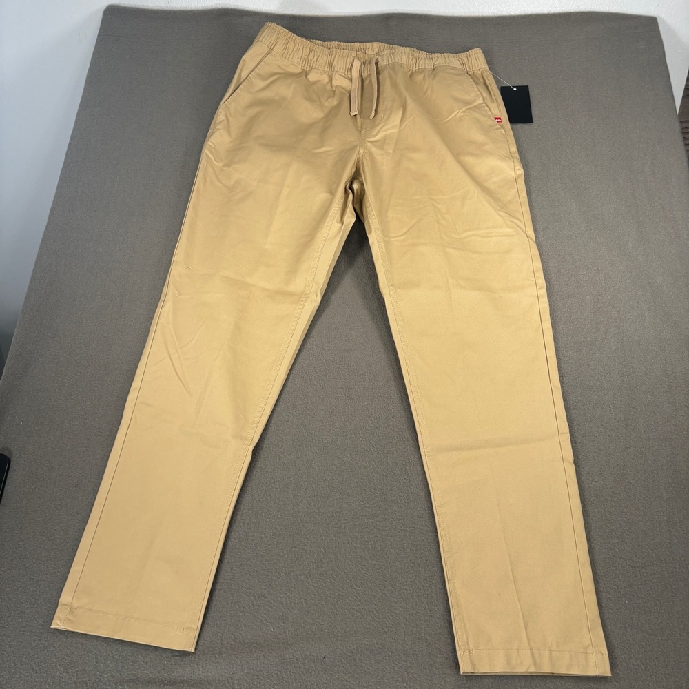 Quiksilver Vintage Khaki Drawstring Pants Mens Size M QM34WP001